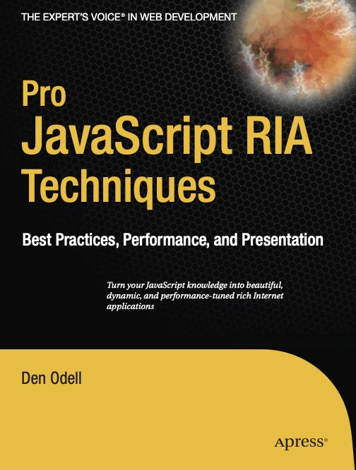 Pro JavaScript RIA Techniques book cover